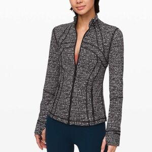 Lululemon Define Jacket Knotted Jacquard Black White 8
